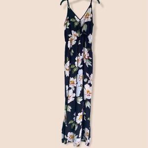 Floral wide leg jumpsuit
